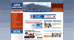 Desktop Screenshot of lococreditunion.com
